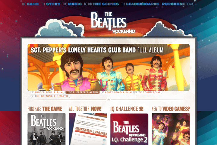 The Beatles website preview